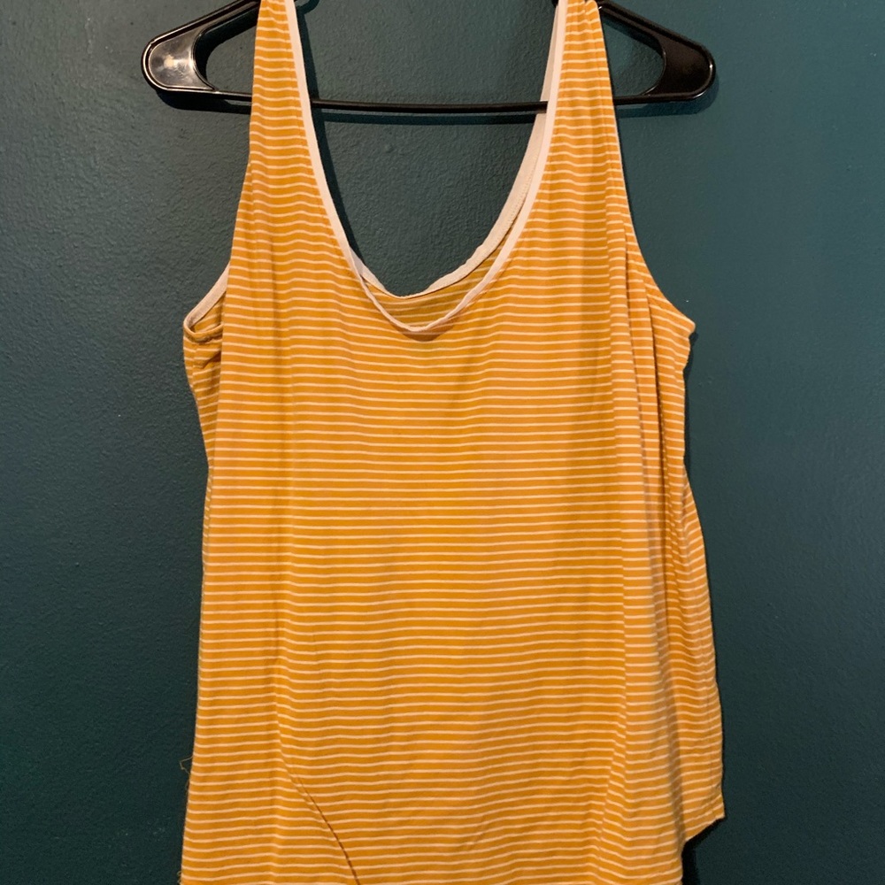 Old navy yellow striped tank